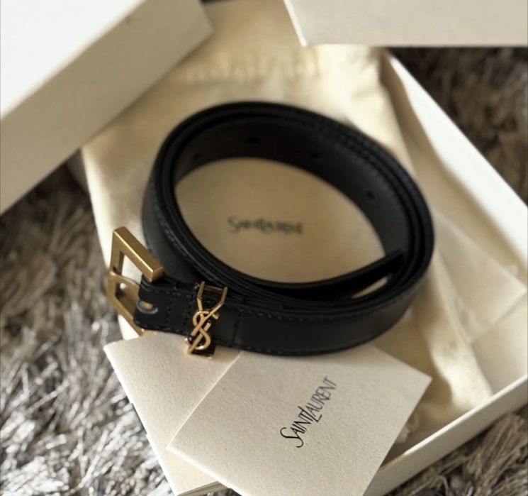 Колан естествена кожа YSL