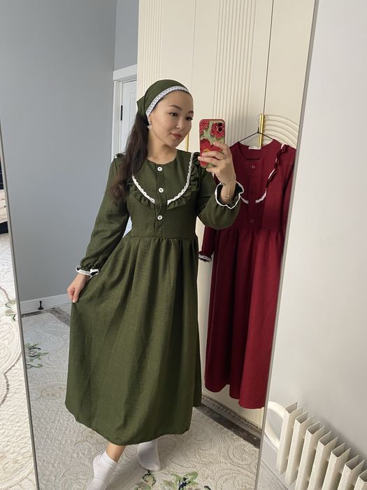 Лен, бамбук платья