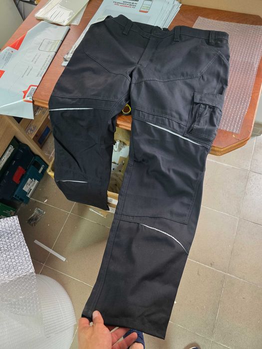 Pantaloni de lucru pentru dama, Kübler Workwear, Gri închis, Talie elastică, Marimea 54