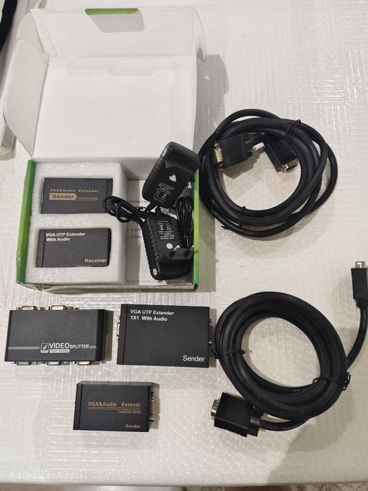 VGA сплиттер, делитель видео сигнала для камер видеонаблюдения и т.д