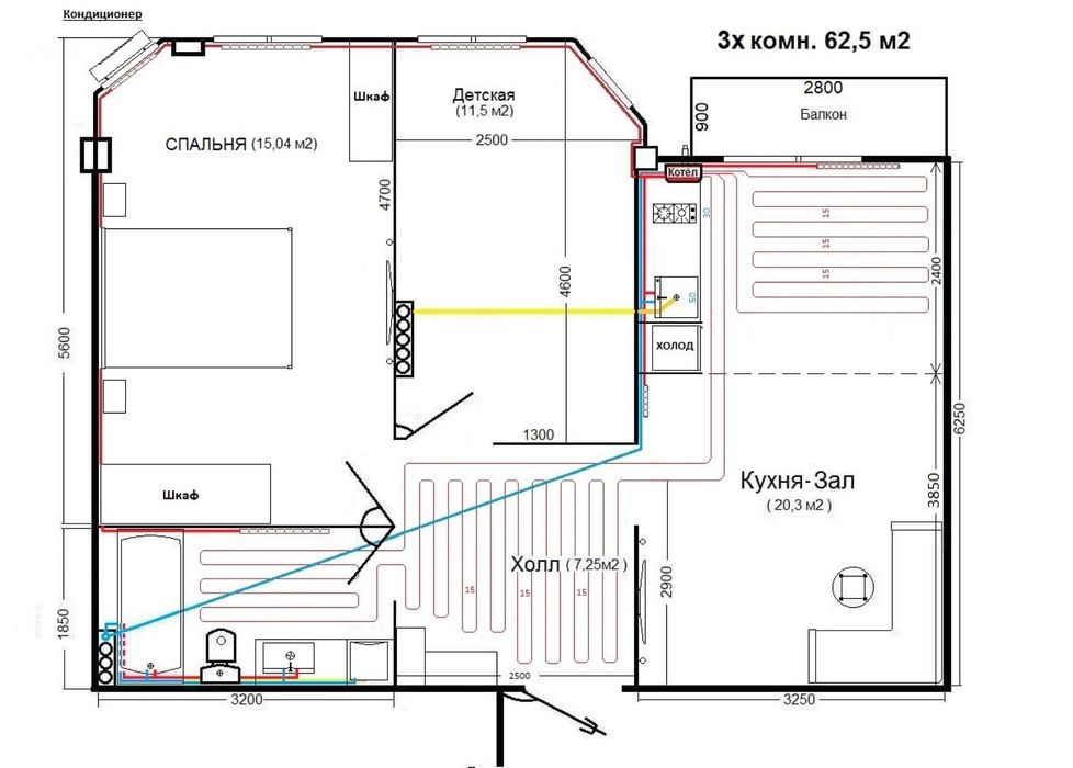 Aviasozlar-4 3/6/10 63m2 кирпич, новостройка 2024