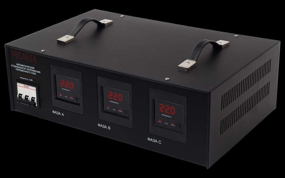 Стабилизатор напряжения АСН-3000/3-ЭМ Ресанта