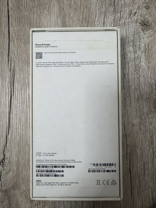 iPhone 15 Pro Max 256/89%