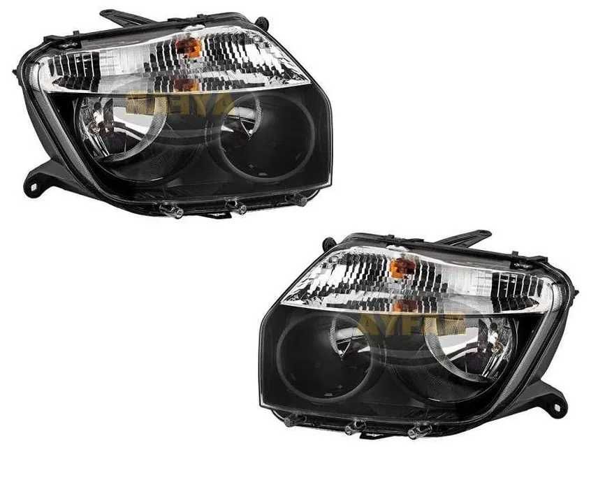 Фар Фарове Дачия Дъстър / Dacia Duster 2010-2013 , Черни, Ръчно рег.