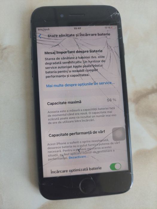 [8] Vând Apple iPhone 8 Black [spart dar cu placa bună] //poze reale