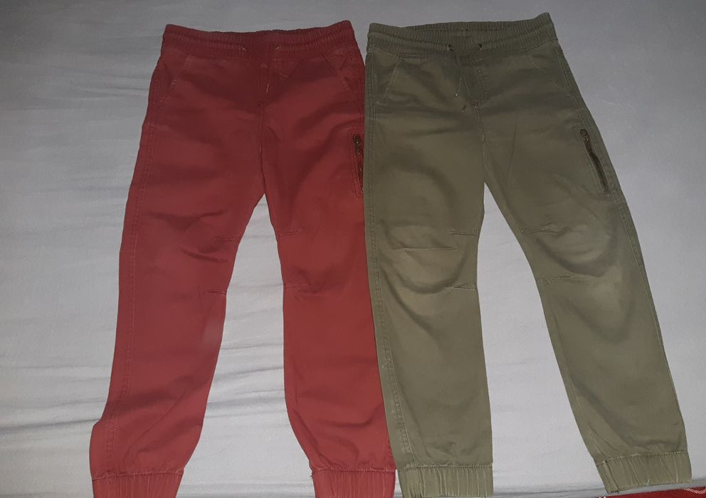 Lot 2 perechi pantaloni jogger băiat mărimea 128