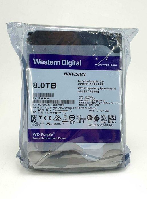 Жёсткий диск HDD 6 TB WD PURPLE