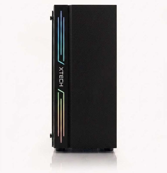 Стильный игровой корпус Кейс XTECH Black (RGB / 1х Кулер)