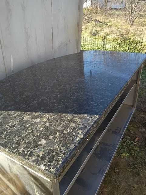 masa mese de inox cu blat de granit pizza  chiuveta inox