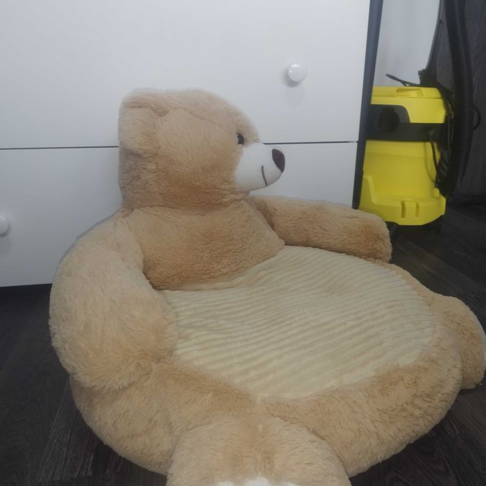 Детски плюшен фотьойл мече