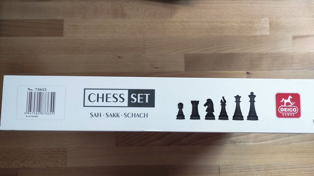 Set Șah Deico Games – piese dimensiuni oficiale de turneu – Nou
