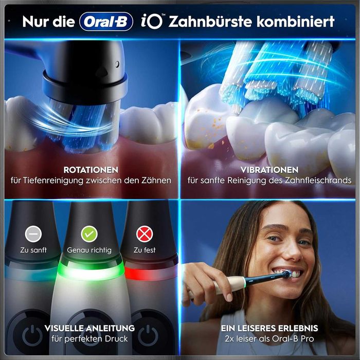 Електрическа четка за зъби ORAL B IO 10 GOLD BLUETOOTH, ЗЛАТЕН, лек козметичен ДЕФЕКТ