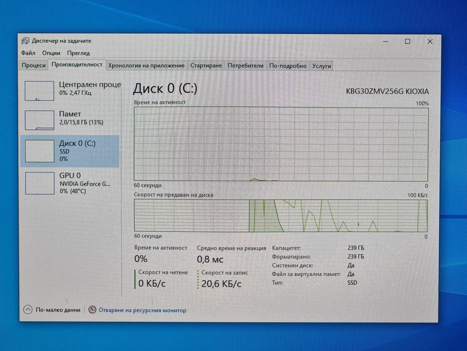 Геймърски Компютър/Ryzen 5 5500/16GB RAM/256GB-M.2/GTX 1070 8GB