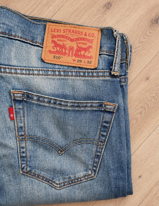 Blugi LEVIS 510 Skinny Slim Albastru Barbati | Marime 29 x 32 (Talie 78 cm)