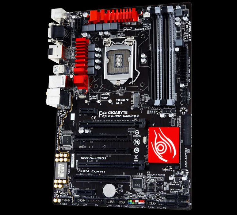 GIGABYTE GA-H97 GAMING 3 DDR3 1150 soket holati ideal + Garantiya