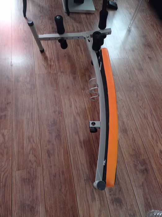 Лежанка за коремни преси 140кг Топка 5кг Гира Винил 2Х5кг Дъмбел 10кг