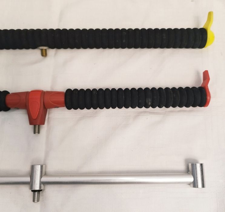 Lot 2 suporti spate, cu spuma EVA, pentru pescuit la feeder, Delphin, Formax Elegance, Buzzbar aluminiu