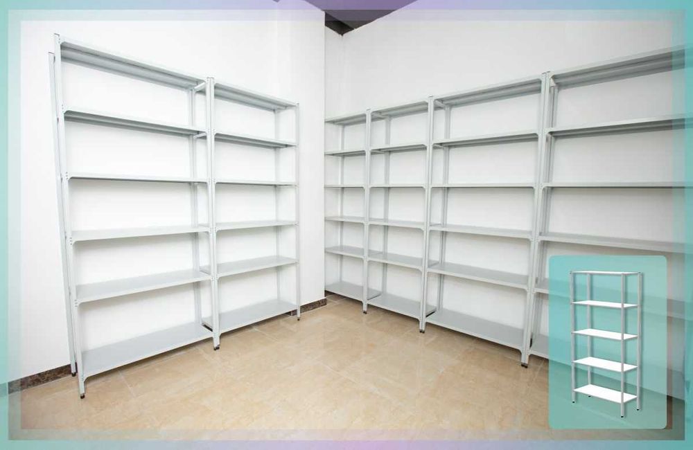 Arxiv stellaj, rafli metall tokchalar, ombor tokcha, архивный стеллаж