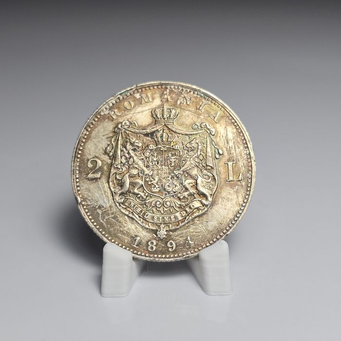 Moneda 2 lei 1894 Carol