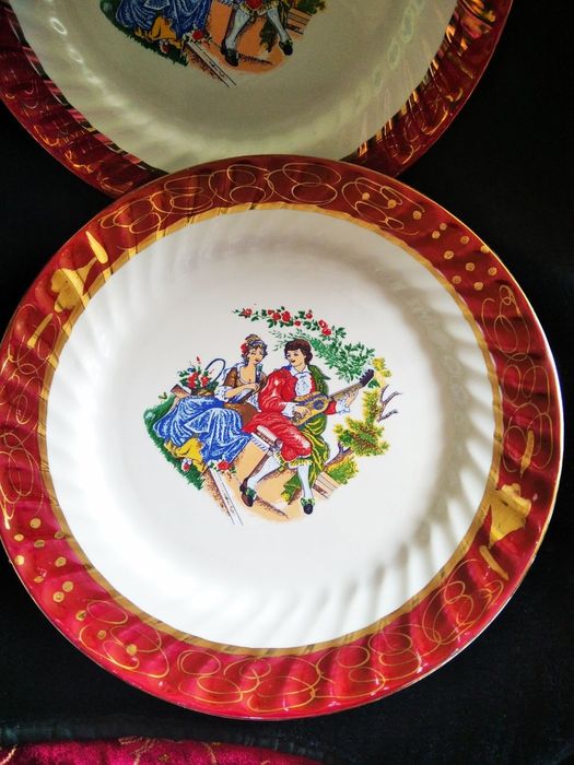 Красивые фарфоровые блюда, Рига 1957г.,Япония,Ташкентский ФЗ