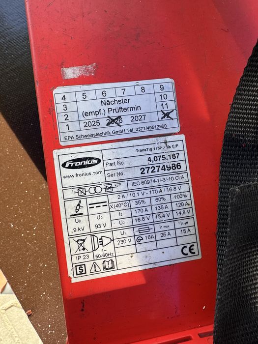 Aparat sudură FRONIUS  Trans Tig 1750 plus