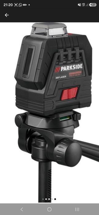 Laser verde PARKSIDE PERFORMANCE 4V HG08301  360  grade PKLLP B3 Nivela