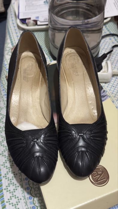 Туфли черные натуральная кожа