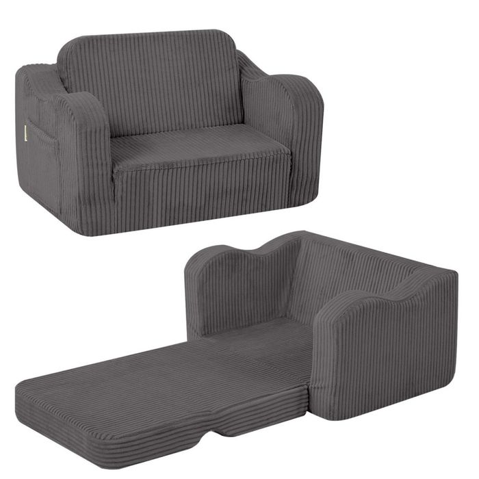 Canapea pentru copii 2 in 1 extensibila, ideala pentru joaca, relaxare sau somn.