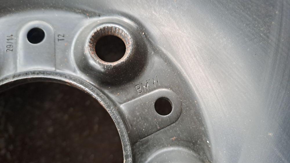 Стоманени 17" 5Х120мм БМВ с Тасове, 5X120mm BMW ORIGINAL