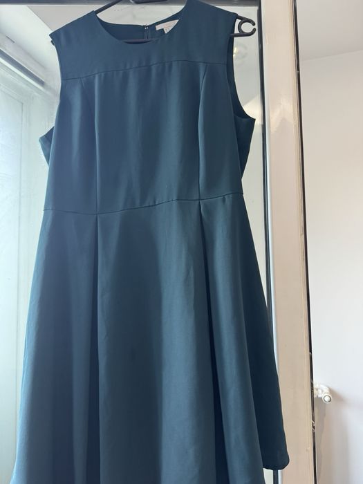 Rochie elegantă H&M verde petrol – mărimea 44 (XL)