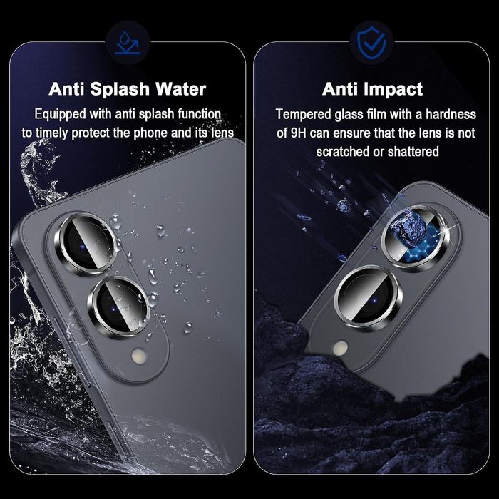 Стъклен Протектор за Камера Тип Рингове за Samsung Galaxy S25 EDGE