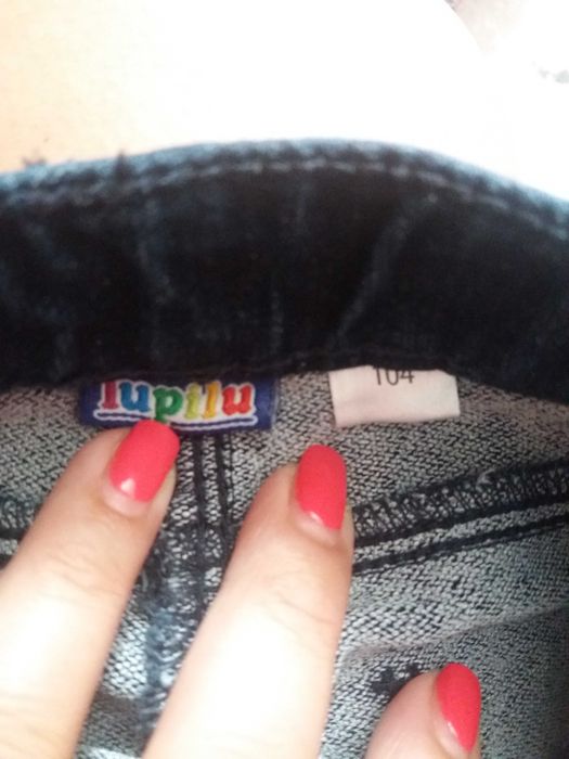 Оранжеви и сини дънки за  близнаци