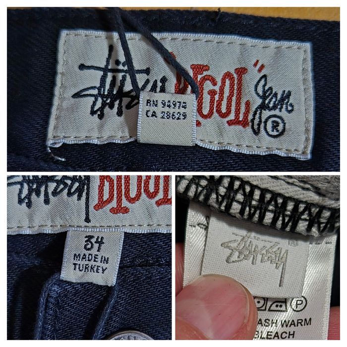 Blugi Stüssy Big Ol' Jean, 100% bumbac, Bărbați 34
