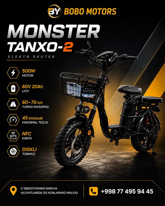 MONSTER TANXO-2 —Bobo Motors Skuter