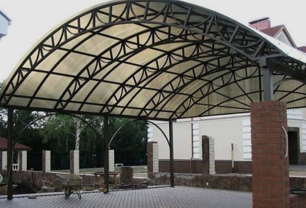 Навесы. Ферма для навеса. Любой сложности. Есть прораб Дарвоза, перила