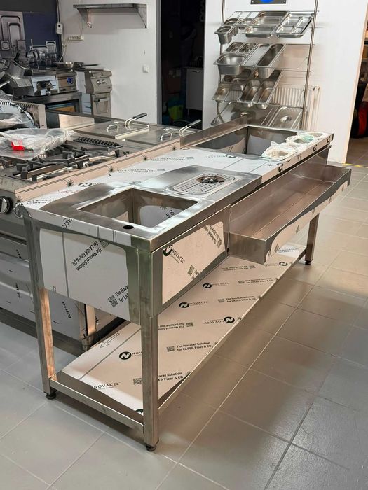 Statie de bar (cocktail) din inox, DEFECTA