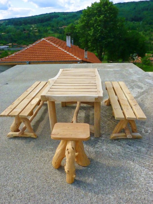 Градиски комплект от Масивен Дъб и Габър – РЪЧНА ИЗРАБОТКА