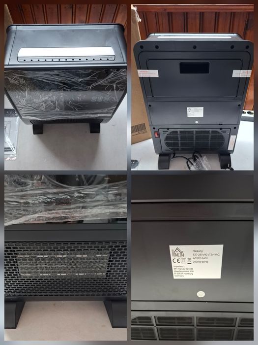 Homcom  2в1 керамична  печка и овлажнител,дистанционно,2000W