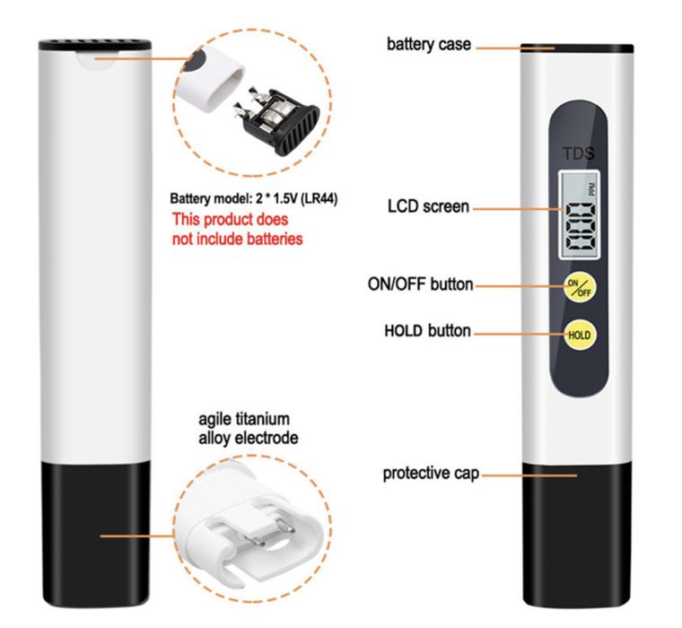 TDSmeter анализатор качества воды