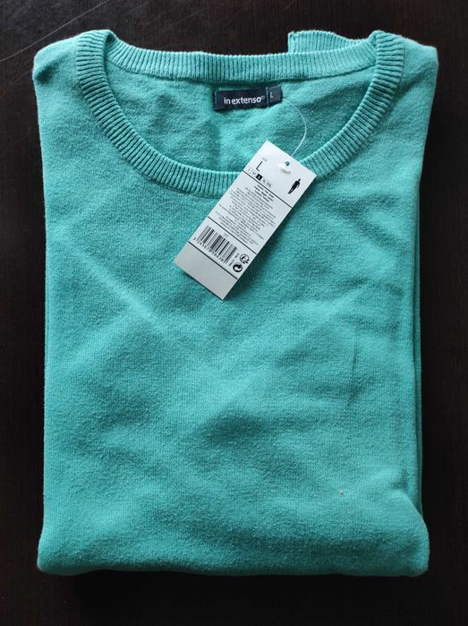 8 pulovere casual/bumbac/decolteu V/O, mar. M talie = 100 - 105 cm.,  noi, cu/fara eticheta