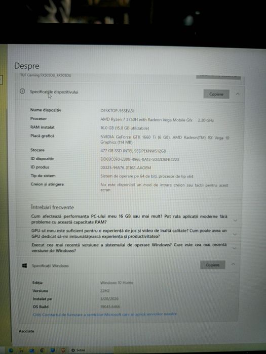 Asus TUF  fx 505du.316