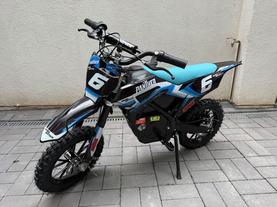 Motocicleta electrica motocross pentru copii Panther albastru – 550W