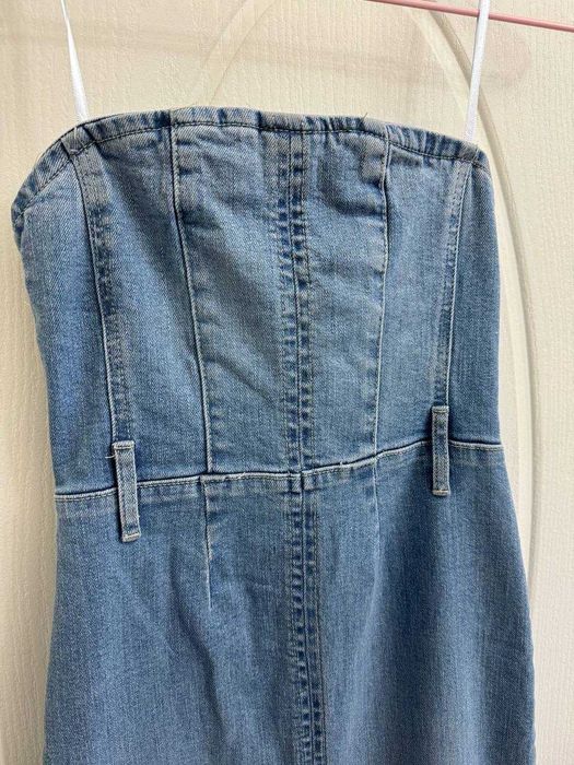 Новое джинсовое корсетное платье Pullandbear, размер XS/S (38/40 РФ)