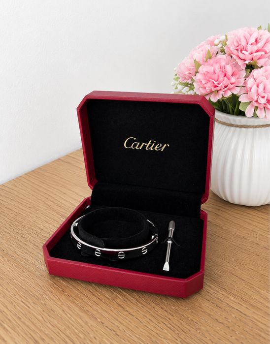 Inspired by Cartier Love – Мъжка сребърна гривна + луксозна кутия и отвертка