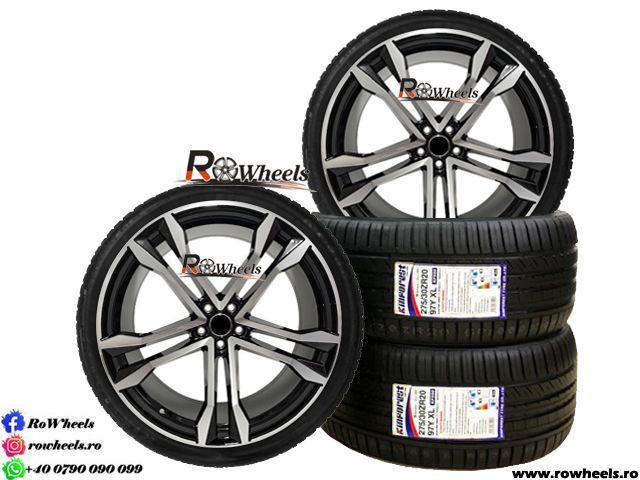 Jante AUDI 20 R20 Model S-Line A4 A5 A6 A7 A8 Q3 Q5 Q8 2021 Black Anvelope Vara