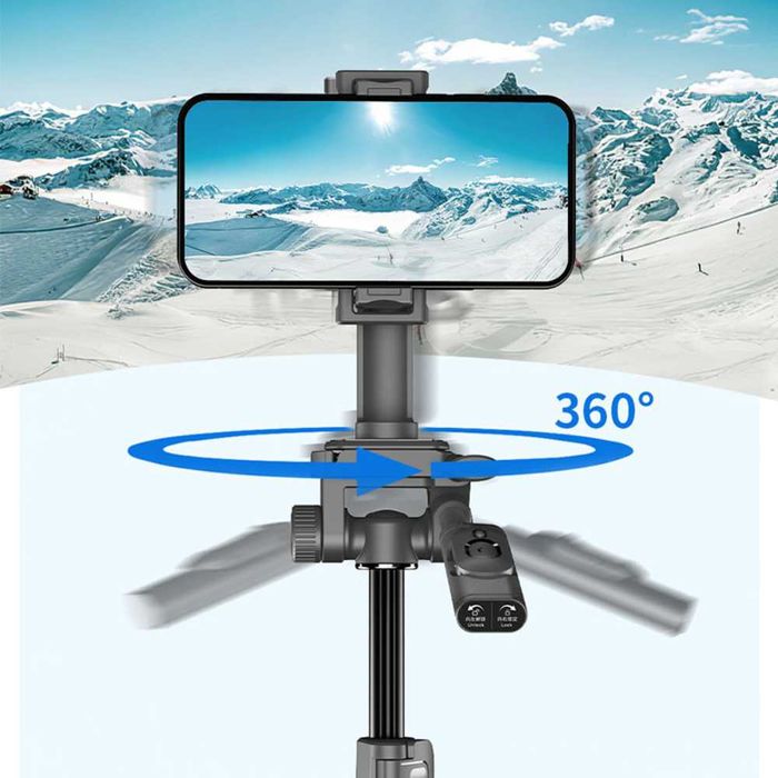 Селфи стик – Трипод HSU C06 – 1.83м | 360° ротация на главата