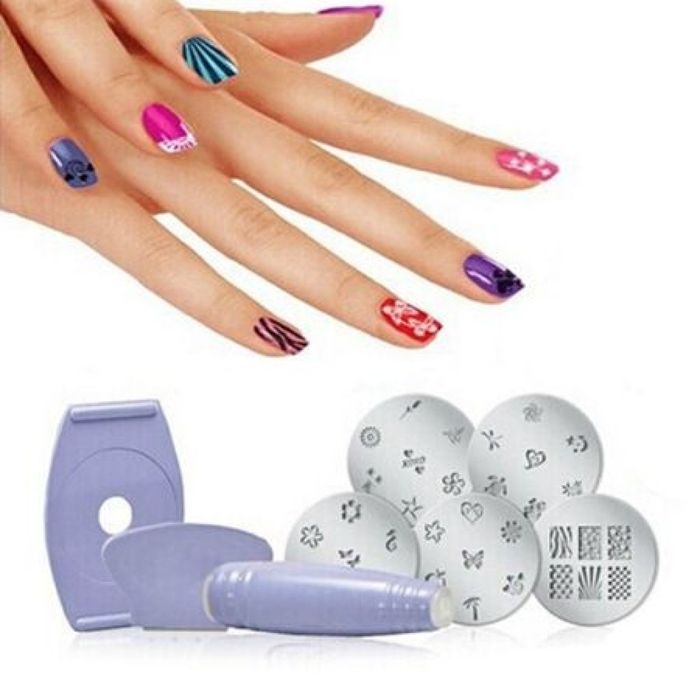 Комплект за маникюр Salon Express Nail Art Stamping Kit