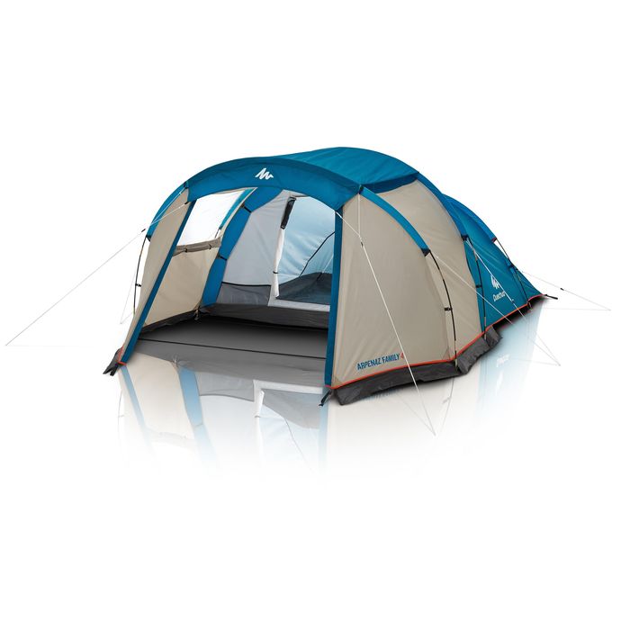 Cort camping 4 Persoane 1 Cameră - produs resigilat Decathlon