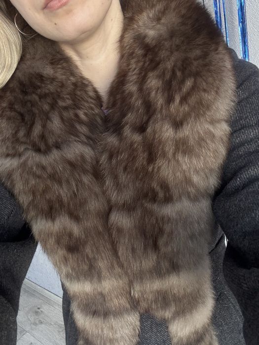 Пальто зимнее (шерсть, песец)