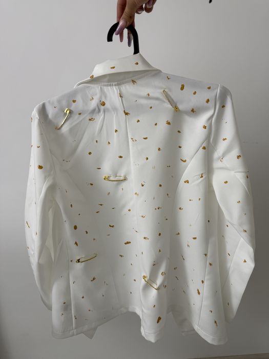 Sacou pictat cu accesorii